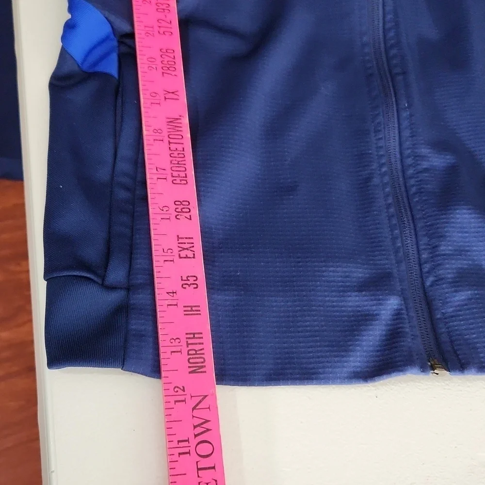Adidas Idea Sport Soccer Academy Jacket Size L Blue White Blokecore